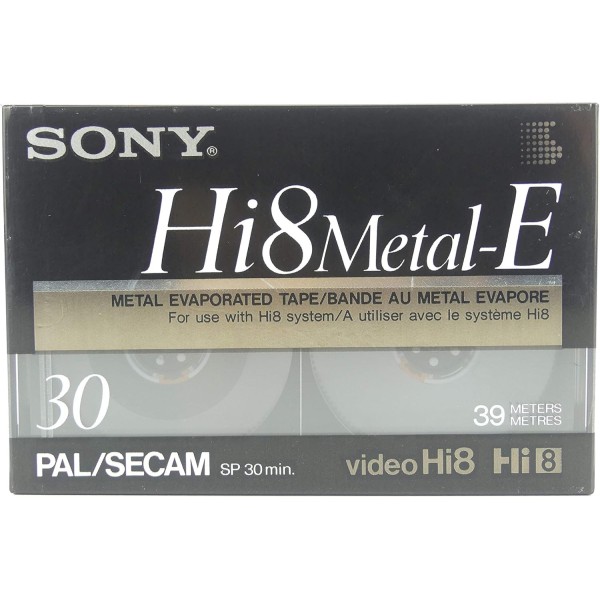 Cassette Sony E5-30HME HI8 métal-e-pal/secam 30 minutes